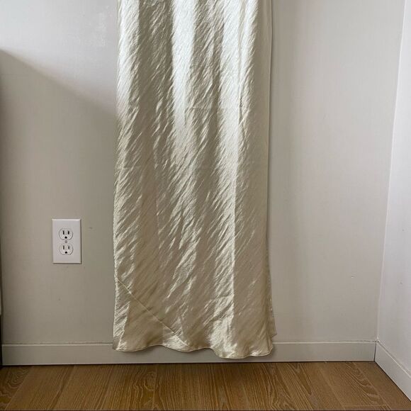 Nwt-asos DESIGN cami maxi slip dress in high shine satin with strappy back - Picture 5 of 16